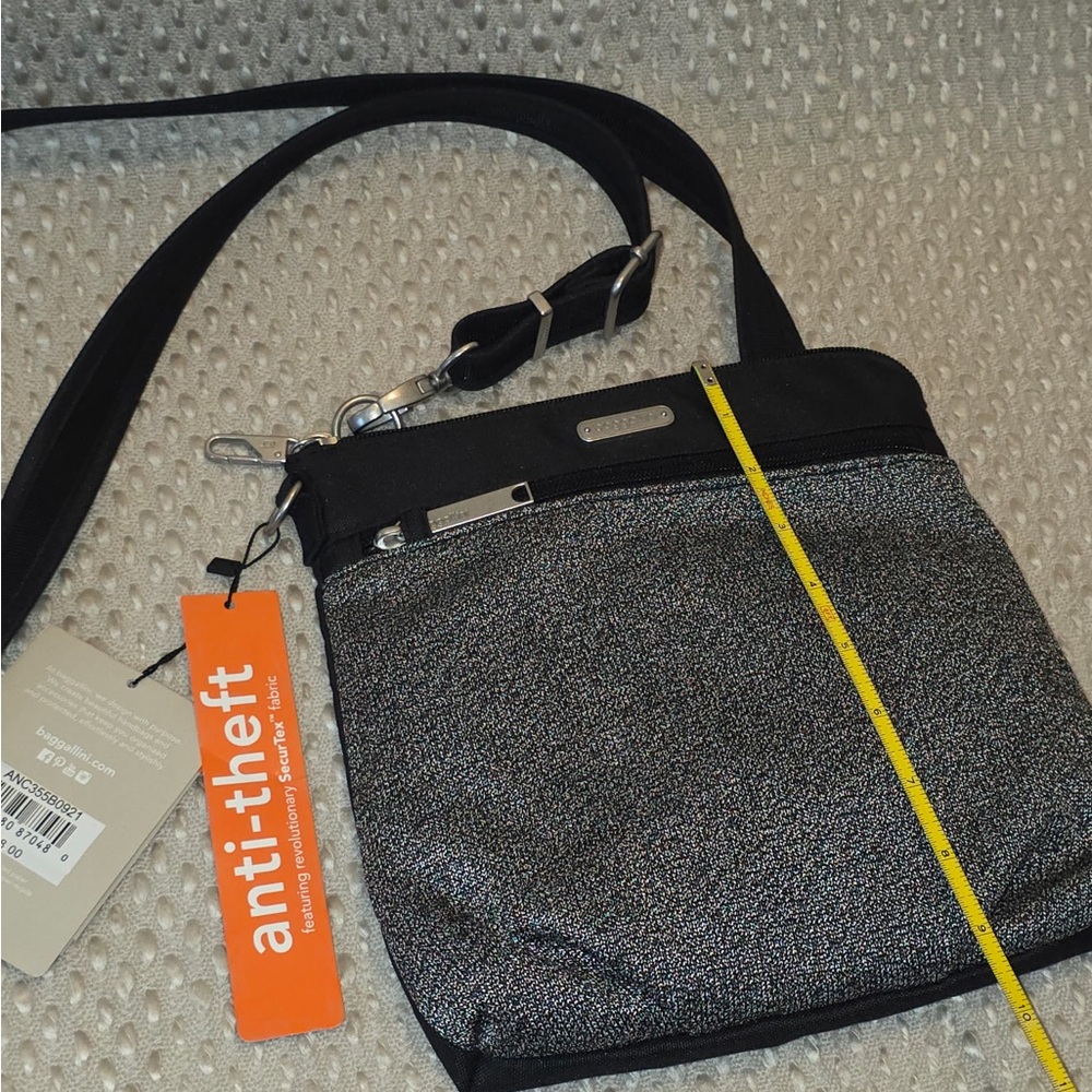 Baggallini Charcoal and Black Crossbody Bag - Picture 3 of 10
